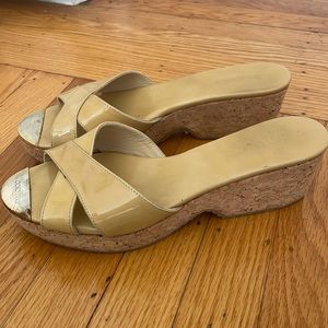 COPY - Jimmy Choo beige cork platform sandal